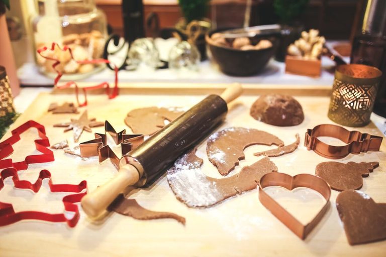 Weihnachtsbäckerei Plätzchen backen